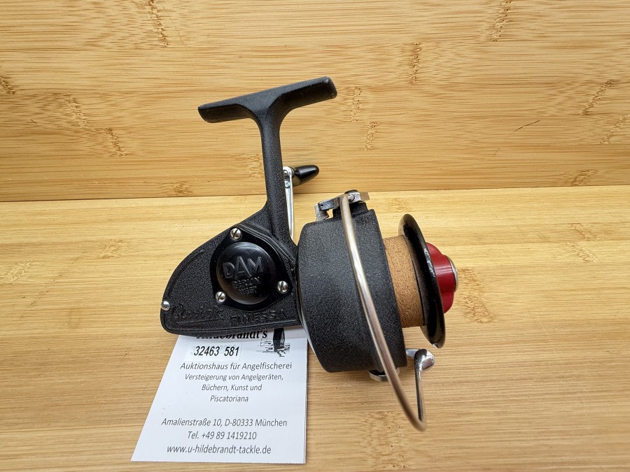 Stationärrolle, DAM West Berlin, Quick Finessa, Made in West Germany, leichte Gebrauchsspuren