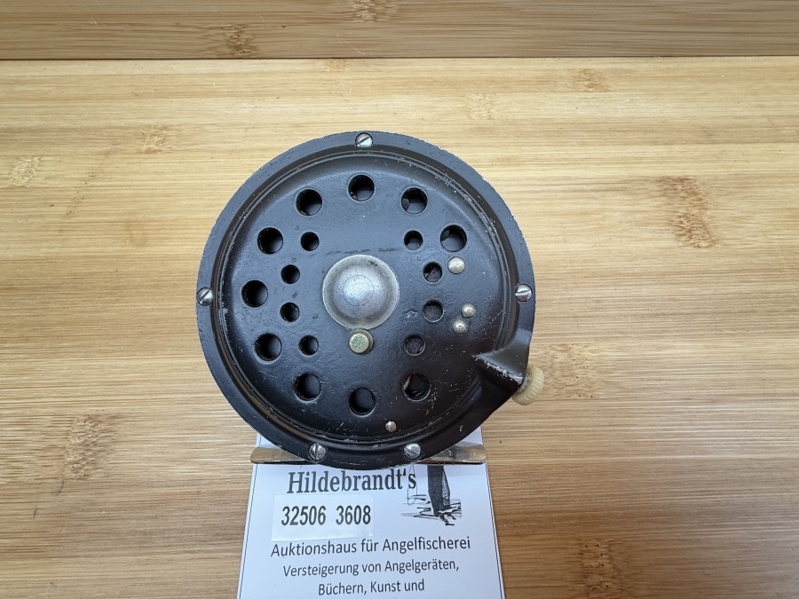 Fliegenrolle, Pflüger, Medalist, Trade Mark, No. 1494, Made in Akron.O.USA, Rechtshand, #6, Rollendurchmesser 84mm, Rollenbreite 29mm, Gewicht 156g, ohne Rollentasche, Gebrauchsspuren