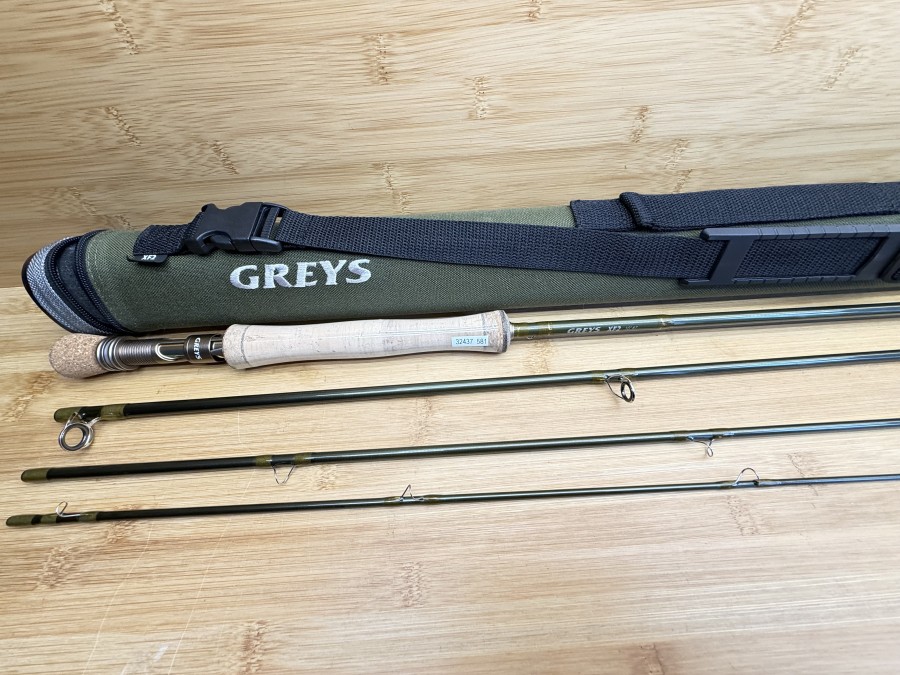 Fliegenrute, Greys, XF2, 4tlg., 10". #7, Kanvas Transportrohr, ungefischt, Transportlänge 880mm