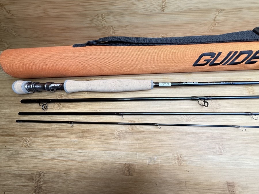 Fliegenrute, Guideline, LeCie, HPF MF, 4tlg., 10.0", #6, Gewicht 107g, Futteral, Canvas Transportrohr, ungefischt, Transportlänge 880mm
