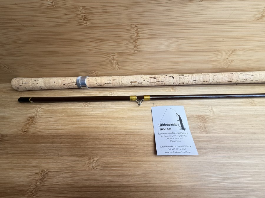 Karpfenrute, The House of Hardy, Made in England, Richard Walker Carp, Braune Serie, 2tlg., 305cm, Gewicht 225g, Futteral, Gebrauchsspuren, Transportlänge 1600mm