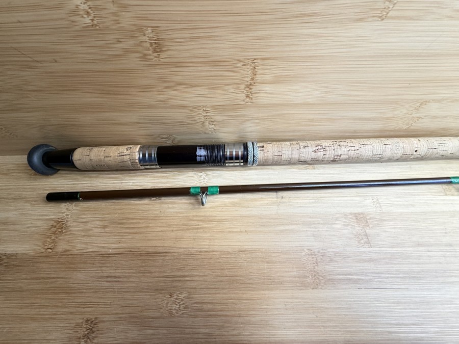 Karpfenrute, The House of Hardy, Made in England, Mooching, Braune Serie, 2tlg., 305cm, Gewicht 288g, Futteral, Gebrauchsspuren, Transportlänge 1600mm