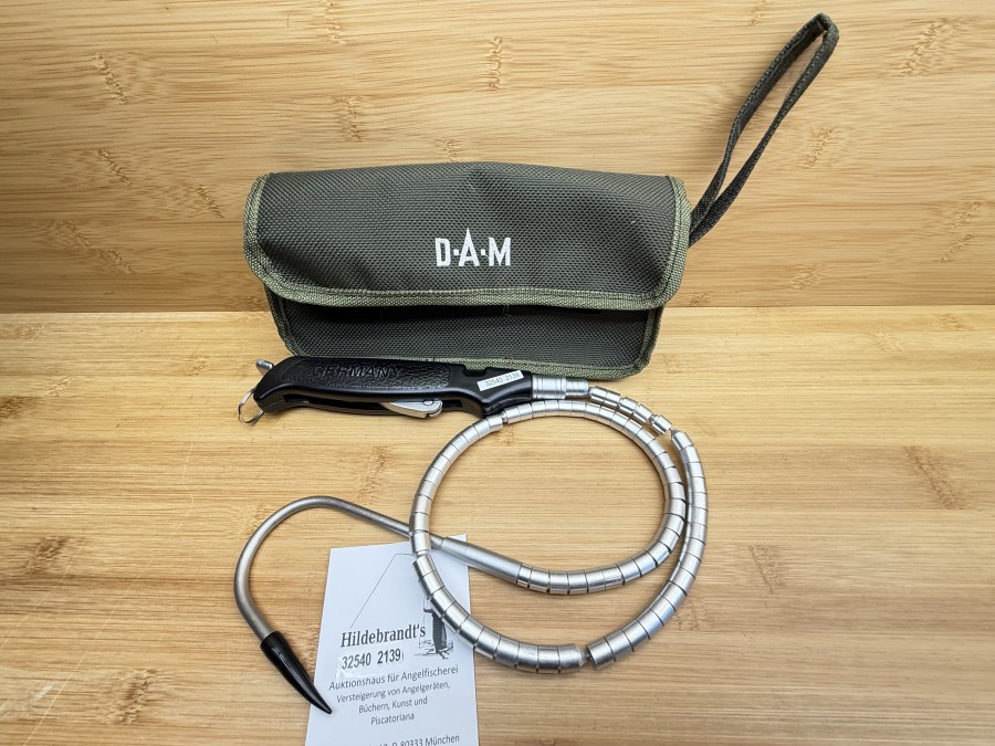Gaff, DAM, Germany, 850mm gestreckte Länge, zusammenrollbar, Canvas Tasche, neu