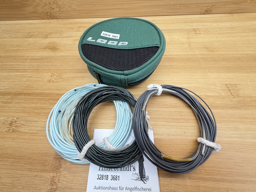 3 Fliegenschnüre, Loop, Adapter 124, Fast Sink, Extrafast Sink, Intermediäte, Loop Tasche, gefischt