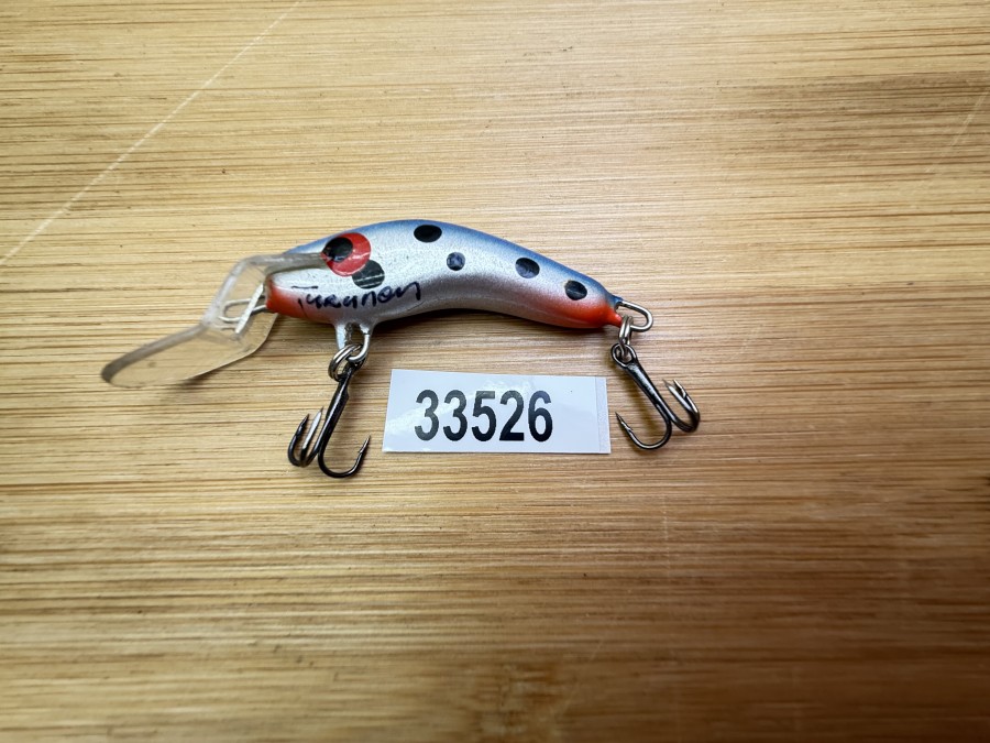 Wobbler, Turus Ukko, Turunen gemarkt, rot/orange/grün, 4cm, 3g, ungefischt