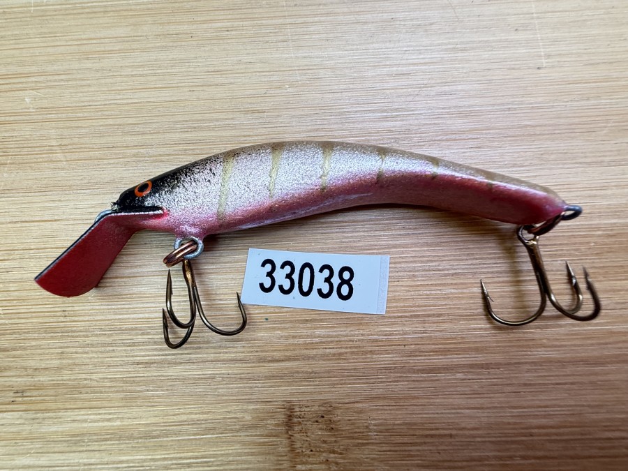 Wobbler, Turus Ukko, Handmade in Finland,  rosa/silber/bronze, 7cm, 5,50g, ungefischt