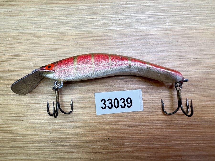 Wobbler, Turus Ukko, Handmade in Finland,  beige/rosa/oliv, 7cm, 5,50g, ungefischt