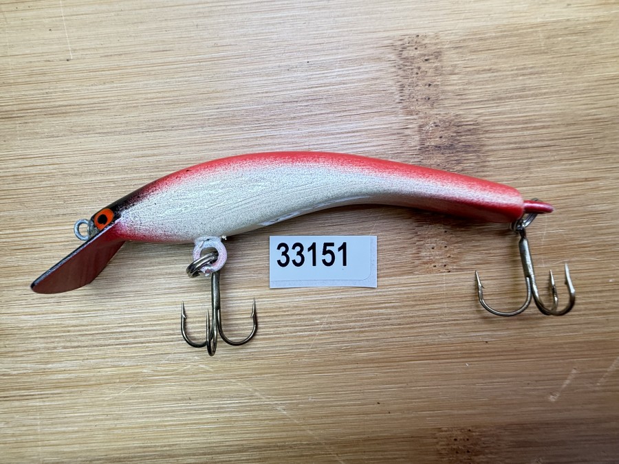 Wobbler, Turus Ukko, Handmade in Finland, rot/gold/rot/schwarz, 9cm, 11,00g, ungefischt