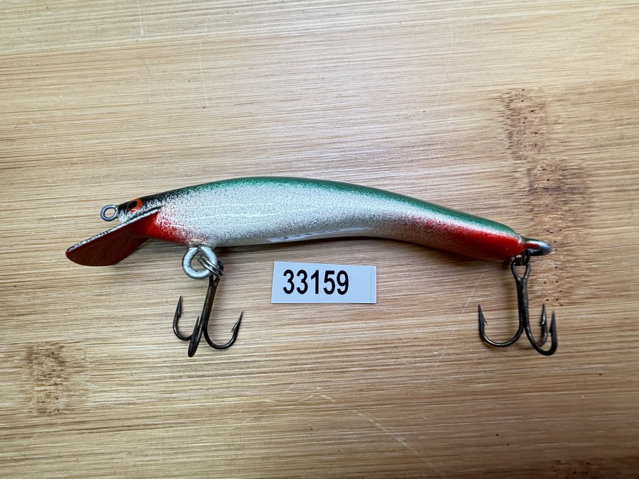 Wobbler, Turus Ukko, Handmade in Finland, rot/silber7grün/schwarz, 9cm, 11,00g, ungefischt