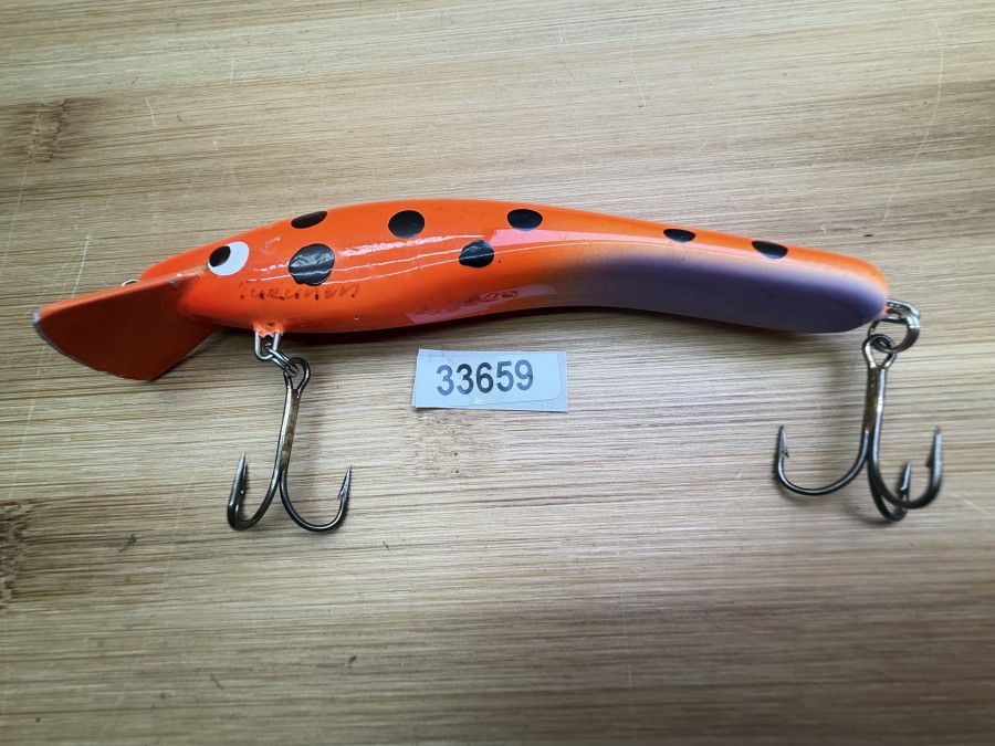 Wobbler, Turus Ukko, Turunen gemarkt, violett/orange, 10cm, 12g, ungefischt