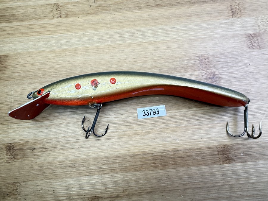 Wobbler, Turus Ukko, Handmade in Finland,  rot/gold/blau, 20cm, 53g, ungefischt