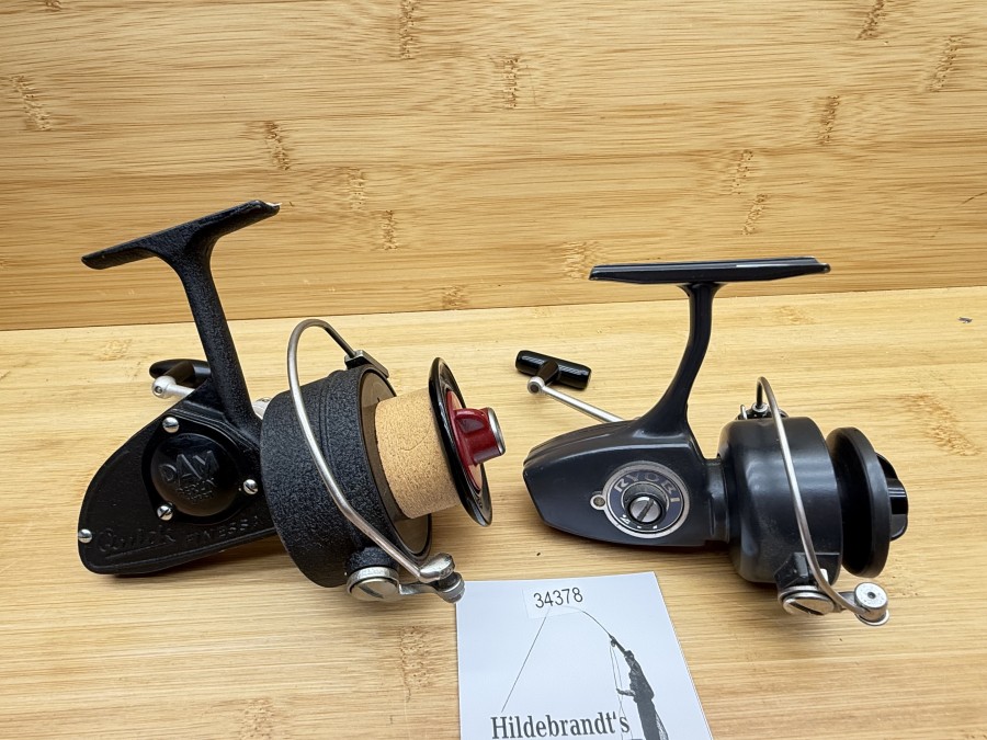 2 Stationärrollen, DAM Berlin West, Quick Finessa, Ryobi 277, Gebrauchsspuren